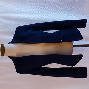 Ted Baker Women's Blazer Blue Mandarin Collar Fitted Lined Single Button…